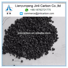 Chine Jinli carbone S 0.5% 1-5mm calciné pétrole coke calciné pet coke carbone additif